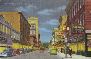 Main Street at Night Dubuque Iowa 1930s & 40s Cars