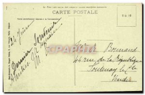 Angers Postcard Old Square rallying the theater