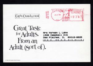 Captain Crunch Cap'n Crunch Cereal Premium Postcard Quaker Oats Postcard Ad