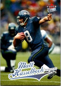 2004 Fleer Football Card Matt Hasselback Seattle Seahawks sk9235