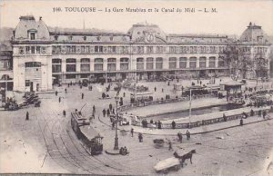 France Toulouse La Gare Matabiau et le Canal du Midi