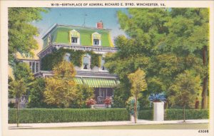 Birthplace Of Admiral Richard E Byrd Winchester Virginia