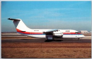 Airplane United Express BAe 146-200A Chicago O'Hare to Washington Dulle Postcard