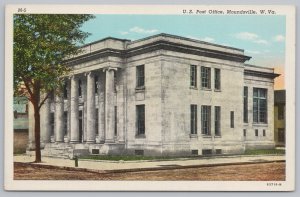 Moundsville West Virginia~US Post Office Corner View~Vintage Postcard