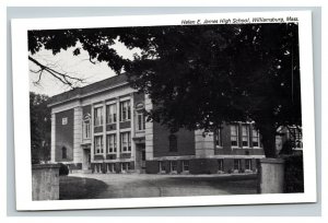 Vintage 1950's Postcard Helen E. James High School Williamsburg Massachusetts