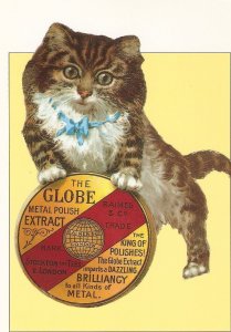 The Globe Cat Modern English repro  of Globe Metal  Polising advertising