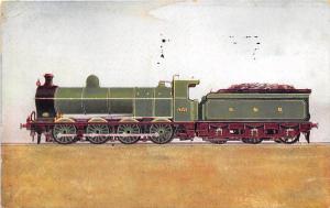 GNR Great Northern Railway Engine 8 Coupled UK 1908 postcard