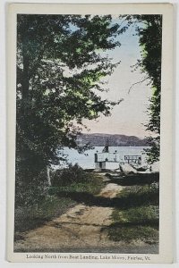 Fairlee VT  Looking North from Boat Landing Lake Morey Postcard D13