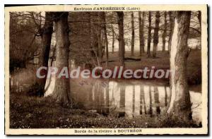 Old Postcard Environs Andrezieux Banks of the River has Boutheon