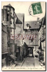 Old Postcard Mont Saint Michel The Watchtower