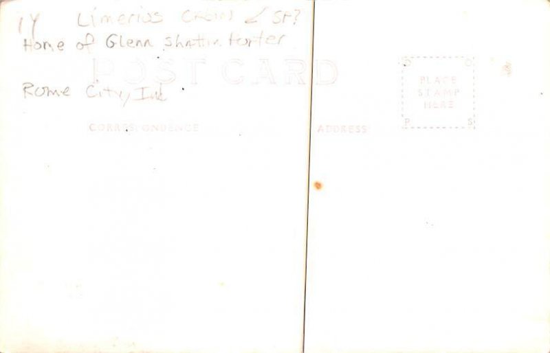 Limberlost Cabin Home of Gene Stratton Porter Real Photo - Rome City, Indiana...