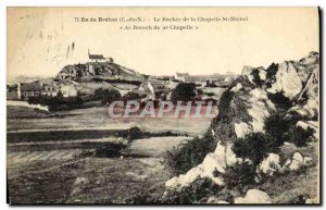 Postcard Old Island Brehat The Rock of the Chapel of St. Michael Ar Rorch ar ...