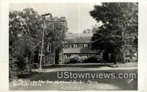 Real Photo, St. Mary's By the Sea in Northeast Harbor, Maine