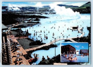 Reykjavik Iceland Postcard The Blue Lagoon Geothermal Spa Facilities 1999