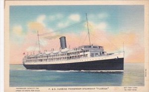 P & O Turbine Passenger Steamship Florida Jacksonville Florida Curteich