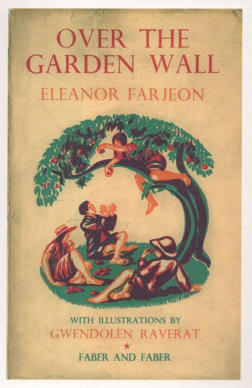 Over The Garden Wall Eleanor Farjeon 1933 Book Postcard