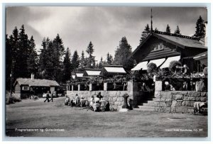 1947 Frognerseteren & Gulsvikstuen Cafe Oslo Norway RPPC Photo Posted Postcard