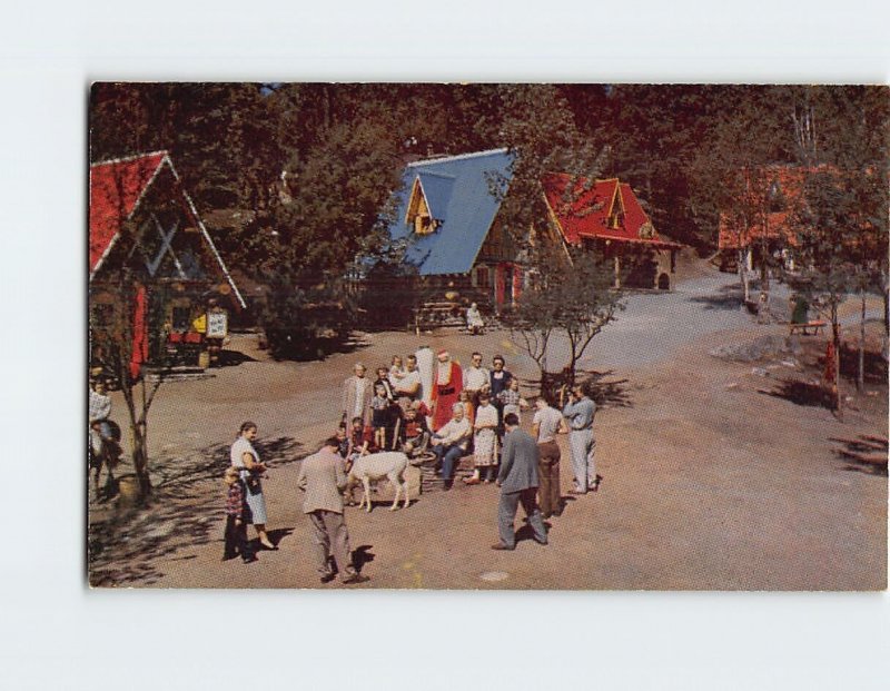Postcard Santa's North Pole Village, Santa's Workshop, Wilmington, New York