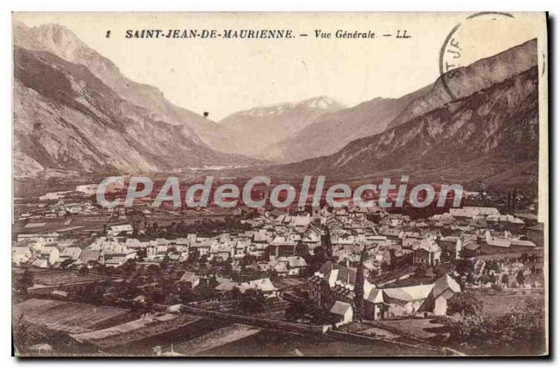 Postcard Old Saint Jean De Maurienne Vue Generale