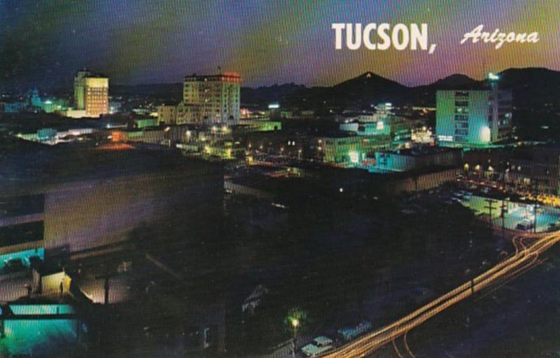 Arizona Tucson At Night 1960