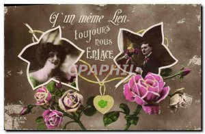 Old Postcard Fantaisie Flowers