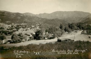 RPPC Postcard Seminole Hot Springs Cornell CA C.Z. Bailey Photo 13