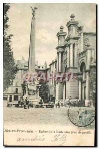 Old Postcard Aix en Provence Madeleine Church in profile