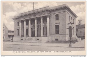 U. S. Federal Building And Post Office, CHAMBERSBURG, Pennsylvania, 1900-1910s