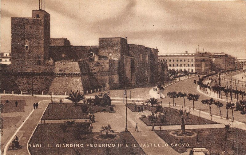 Lot185 bari italy the Federico II garden and the Swabian castle