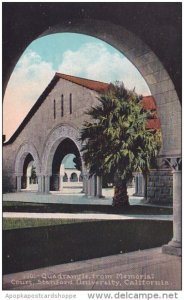 California Stanford Iniversity Quadrangle From Memorial Court