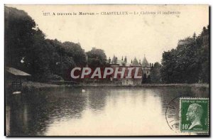 Old Postcard Chastellux The Chateau and Pool