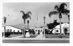 Azusa California City Hall and Auditorium Real Photo Vintage Postcard AA63056