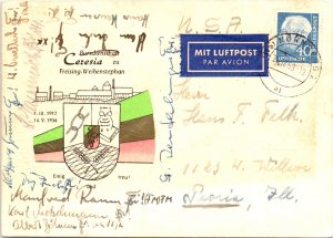 Bursdienschaft Ceresia Crest  Germany POSTCARD 1959
