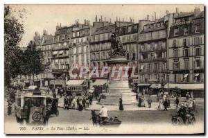 Paris Old Postcard Place Clichy