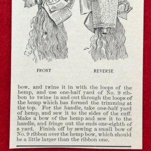 1892 Unique Whisk Holder Victorian Print Ad 2V1-104 