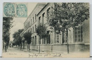 Neuilly Plaisance Les Ecoles 1905 Young Boys and Girls School Postcard L13