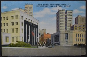 Ft. Worth, TX - Civic Center, City Hall and Public Library - 1954