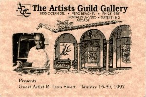 The Artists Guild Gallery, Vero Beach, Florida, R. Leon Swart, Ocean Postcard