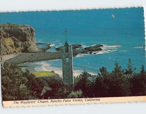 Postcard The Wayfarer's Chapel. Rancho Palos Verdes, California, USA
