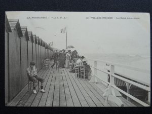 France La Normande VILLERS SUR MER Les Bains Municipaux c1904 Postcard