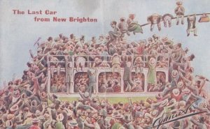 Brighton Last Car From Antique Transportation Postcard