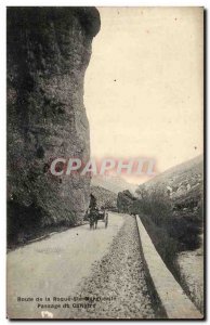Roque ste Marquerite - The Road Old Postcard