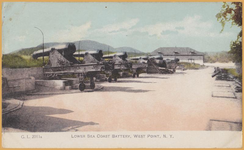 West Point, New York, Lower Sea Coast Battery-Undivided back Card