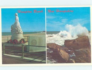 1980's MONUMENT SCENE Hampton Beach - Near Portsmouth New Hampshire NH AE7086