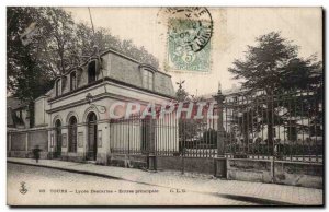 Tours - Lycee Descartes - Main Entrance - Old Postcard