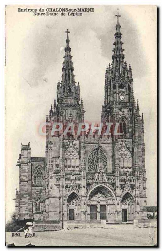 Old Postcard Around Chalons Sur Marne Our Lady of Lepine