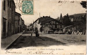 CPA Beaujeu - Entree du Faubourg St Martin (1036463)
