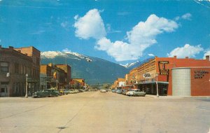 Hamilton Montana Street Scene, Ravalli County Vintage Postcard TT0084