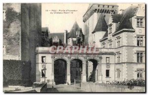 Old Postcard Pau Porte d'Honneur du Chateau Henry IV