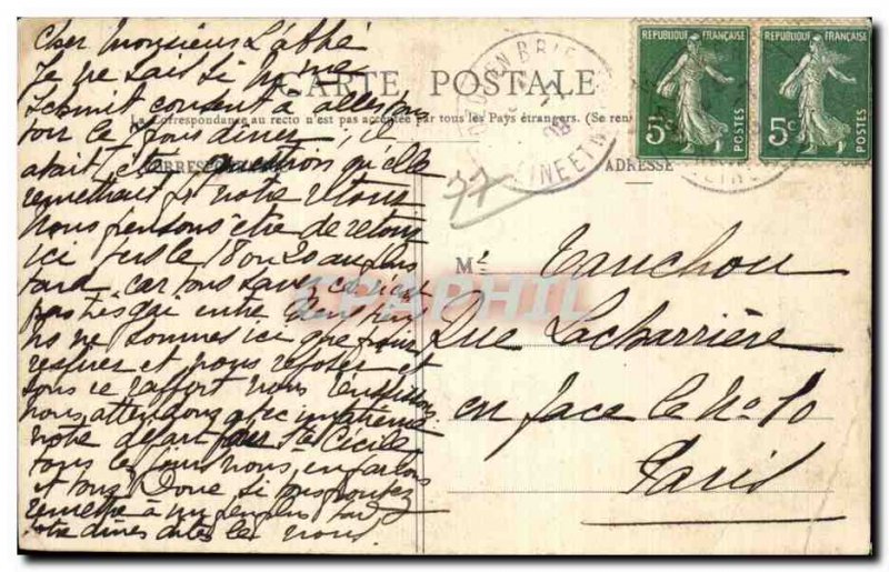 Rozay en Brie - The Church - Old Postcard